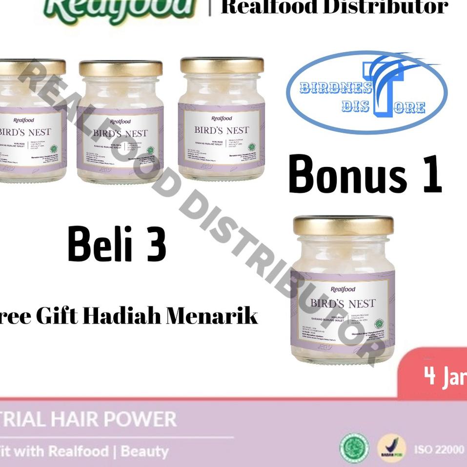 

Motif Terkini.. REALFOOD HAIR POWER EXTRA ALOEVERA ISI 4 ( Minuman sarang walet ) MND