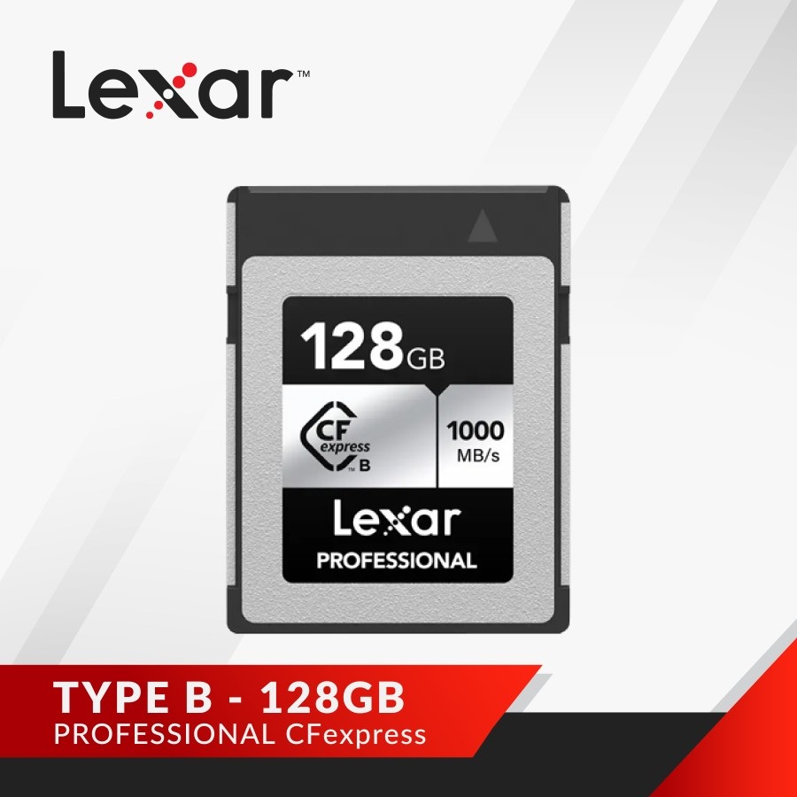 Lexar Professional CFexpress  128GB Type B card Silver Series  1000MB/S