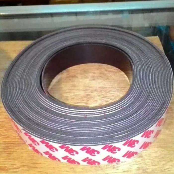 

Termurah Magnet flexible tape sticker magnet kulkas 3m 24mm x 10 mtr SSL