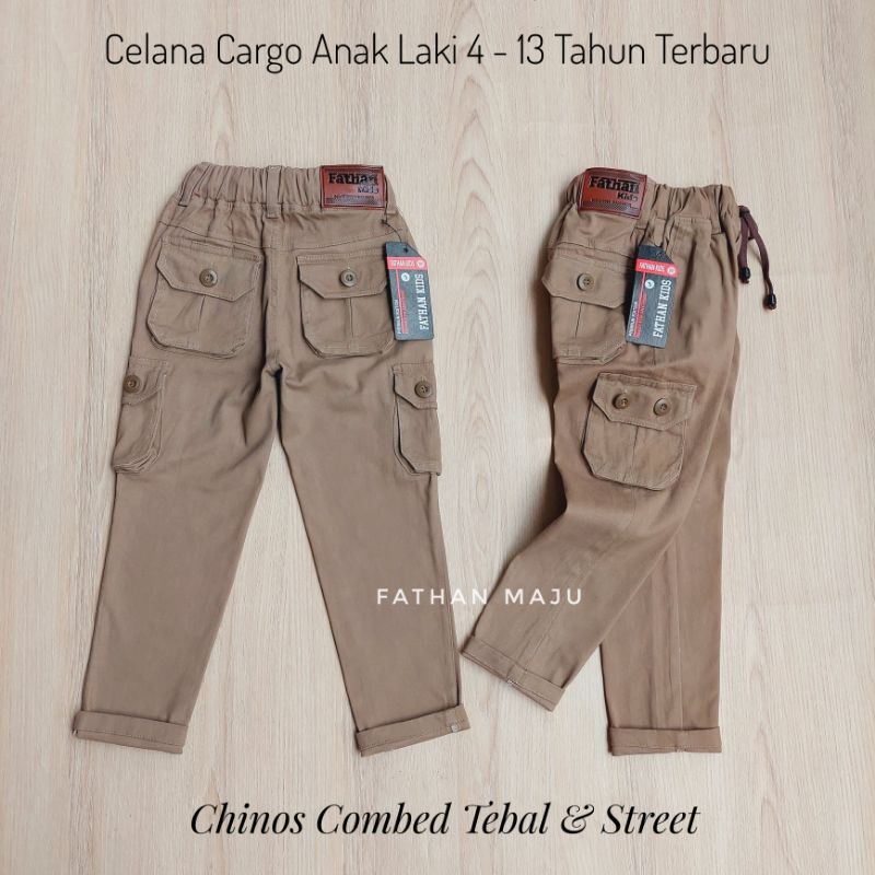 Celana Chinos Panjang anak laki laki bahan katun