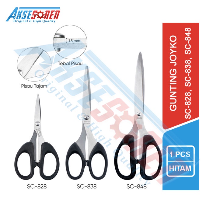 

Gunting Kecil Joyko Scissors [SC-828] / Alat Potong Memotong Rambut Kertas Kain Plastik