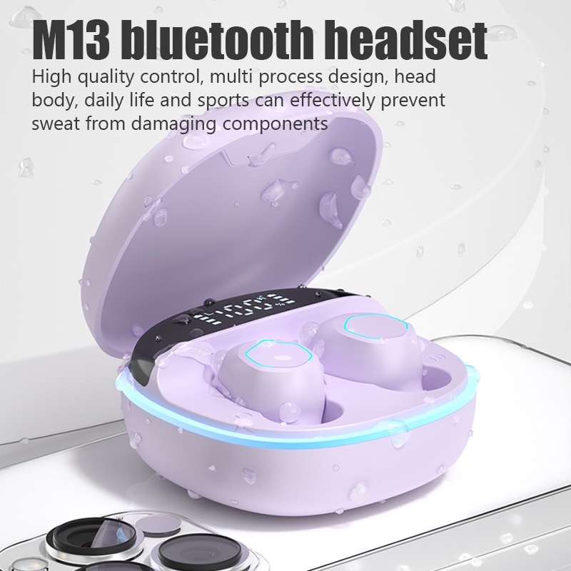 M13 TWS Bluetooth Headset With Digital Display Gaming Earphone Bluetooth Ultra HD Audio Mini Earbuds Henset Bloetooth