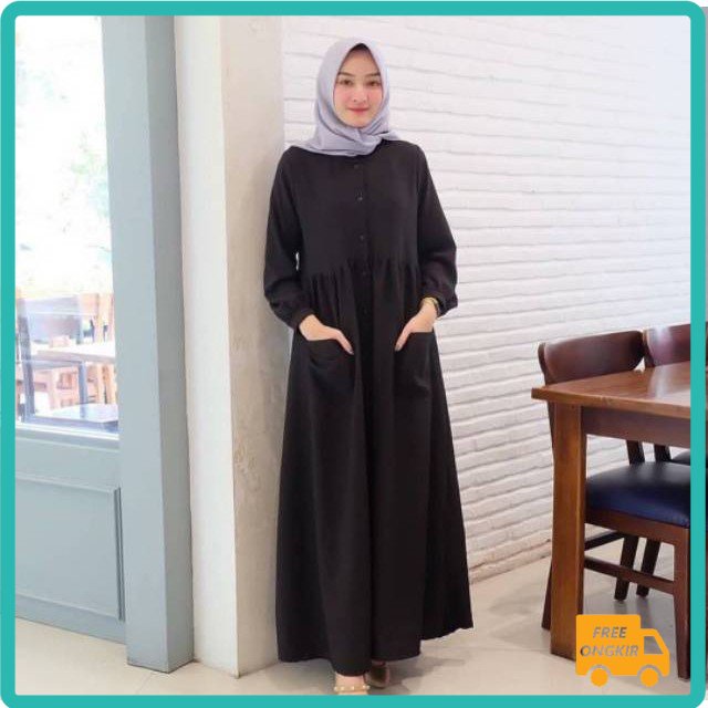 PROMO 11.11 GAMIS MODIS ISLAMI / TRAND model Baju Gamis Remaja Terbaru N_muslimah Kekinian 2021 Gamismurah Bajugamis Super Kek Lt 0211 wn