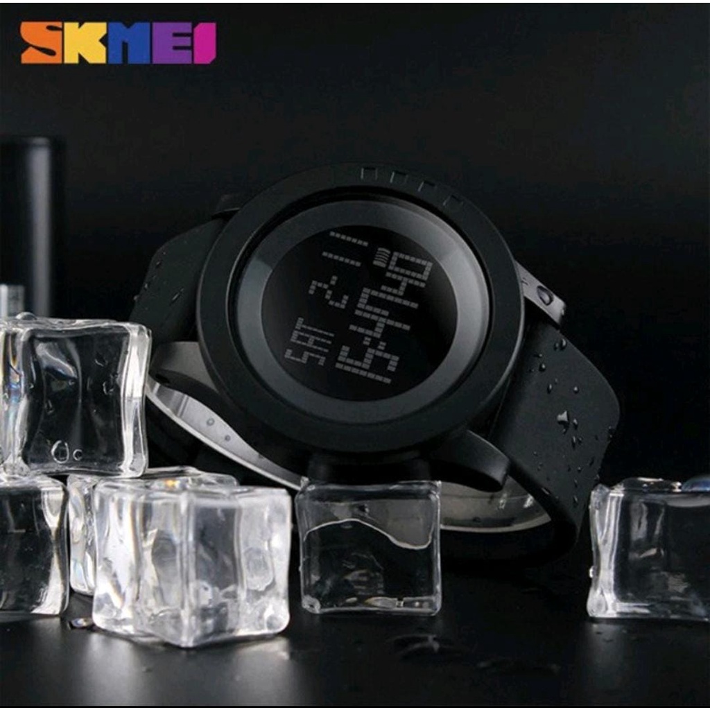 SKMEI 1257 JAM TANGAN PRIA SPORT DIGITAL STRAP RUBBER ANTI AIR JAM TANGAN PRIA KASUAL SPORT MAN WATCH