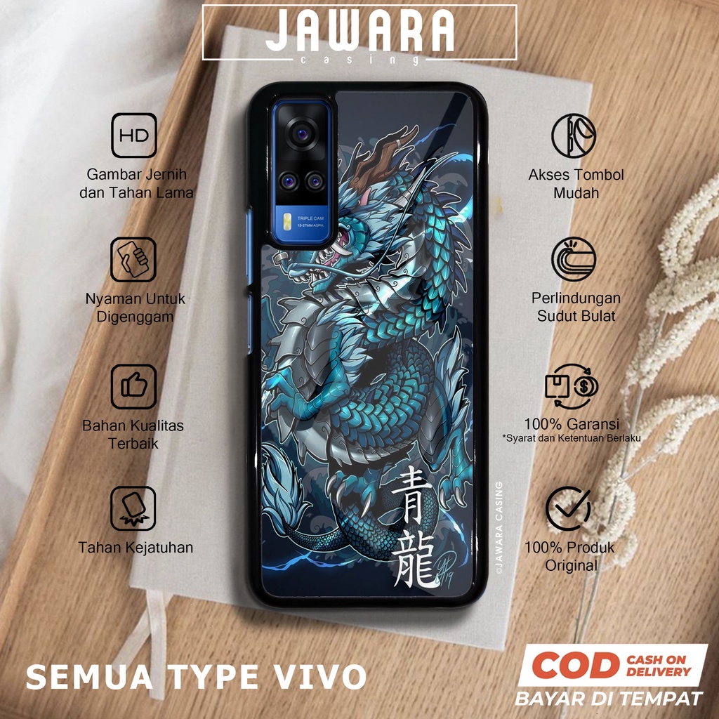 Case Vivo Y51 Y51A Y53S Casing Vivo Y51 Y51A Y53S Jawara Casing [DRGN] Case Glossy Case Aesthetic Cu