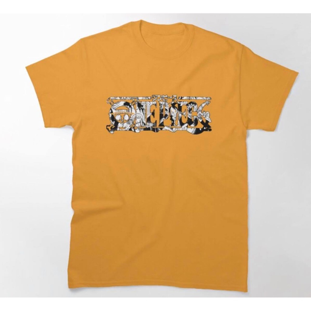 Tshirt One Piece Typo Yellow