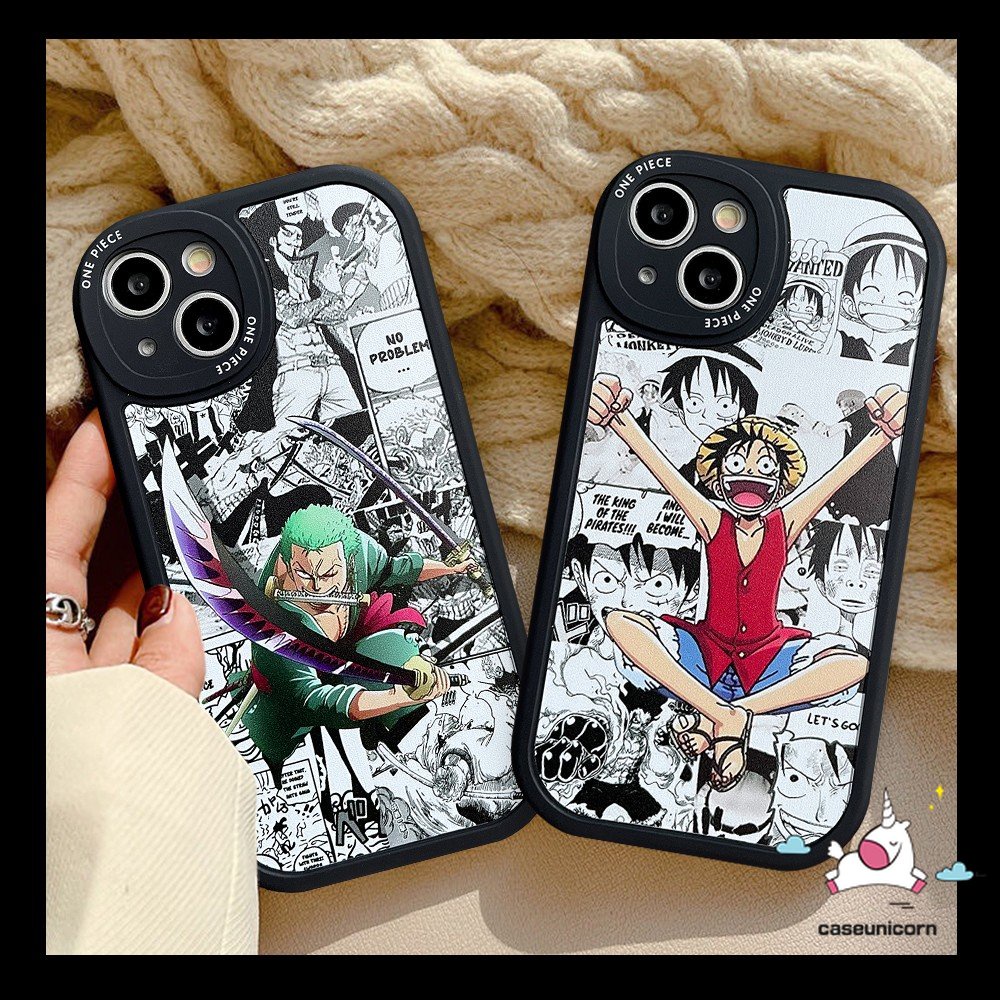 Case Redmi10 12C A1 9T 9 9A 10C 9C 10A K40s Redmi Note10 10s 11 11s 10Pro 8 9 9Pro 9s 11Pro+Mi 12 11 Lite 11T POCO F4 M3 X3 NFC Kartun Anime One Piece Luffy Sauron Sarung Soft Cover