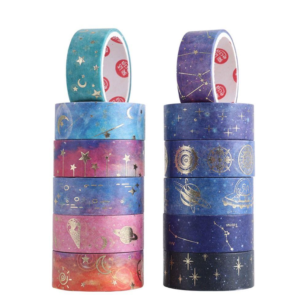 Preva 12Roll/Set Washi Tape Kualitas Tinggi Merry Christmas Starry Sky Series Scrapbooking Kreatif Little Fresh DIY Bahan