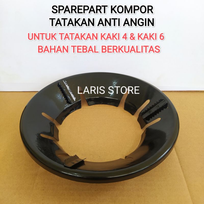 TATAKAN / COVER KOMPOR GAS ANTI ANGIN KAKI 6 / ANTI SLIP/ ANTI LICIN DAN HEMAT GAS BERKUALITAS