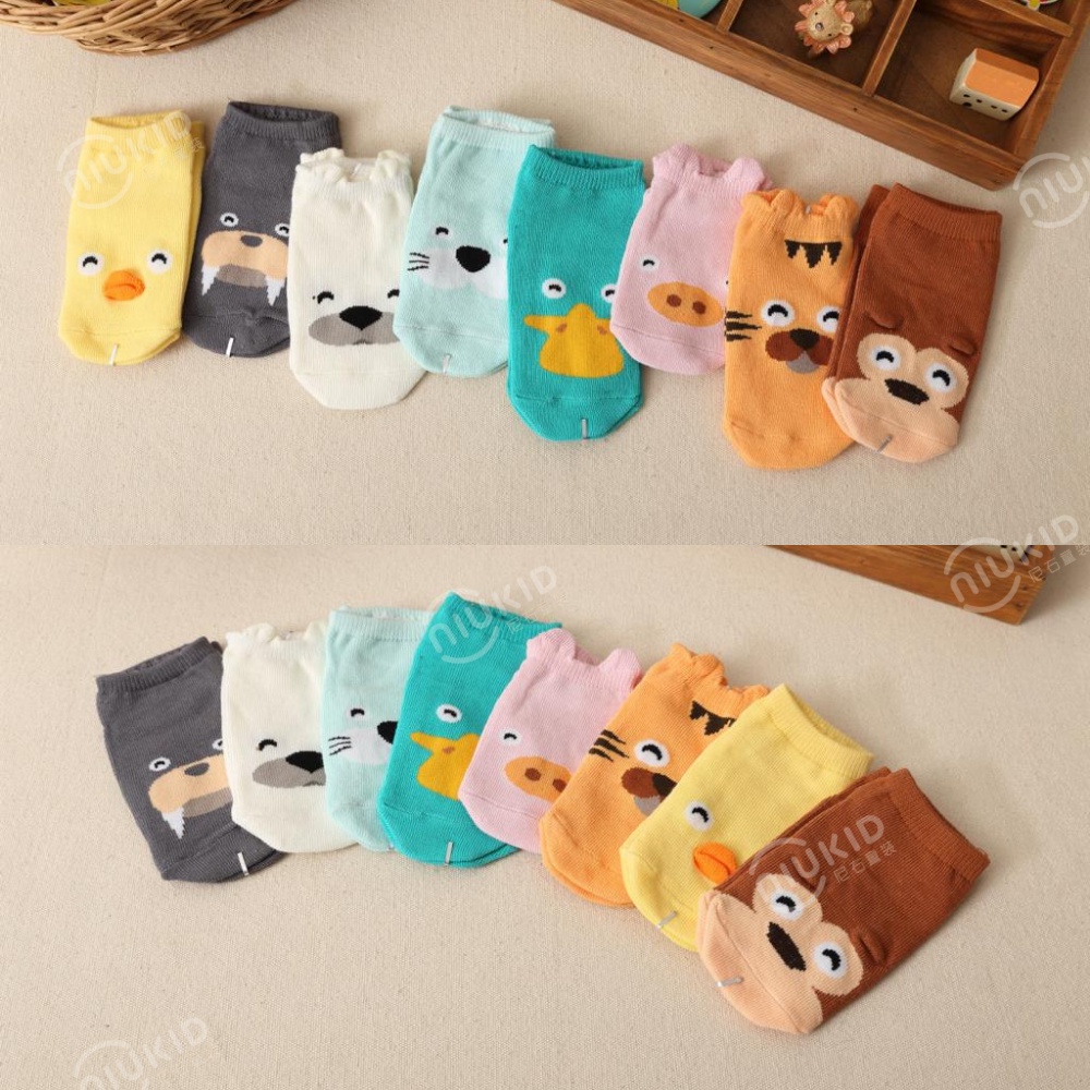 NIUKID KAOS KAKI ANAK BAYI CUTE ANIMAL 3D IMPOR KAOS KAKI KARAKTER PREWALKER ANTI SLIP BABY SOCKS ANIMAL