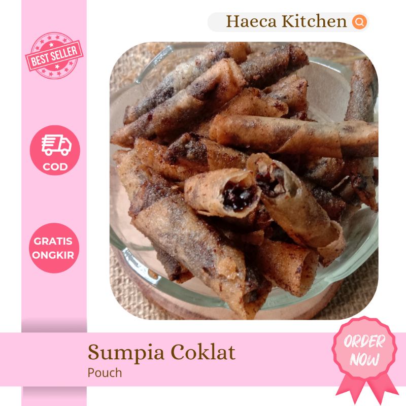 

Sumpia Coklat Krispy Manis Lumpia isi coklat kriuk