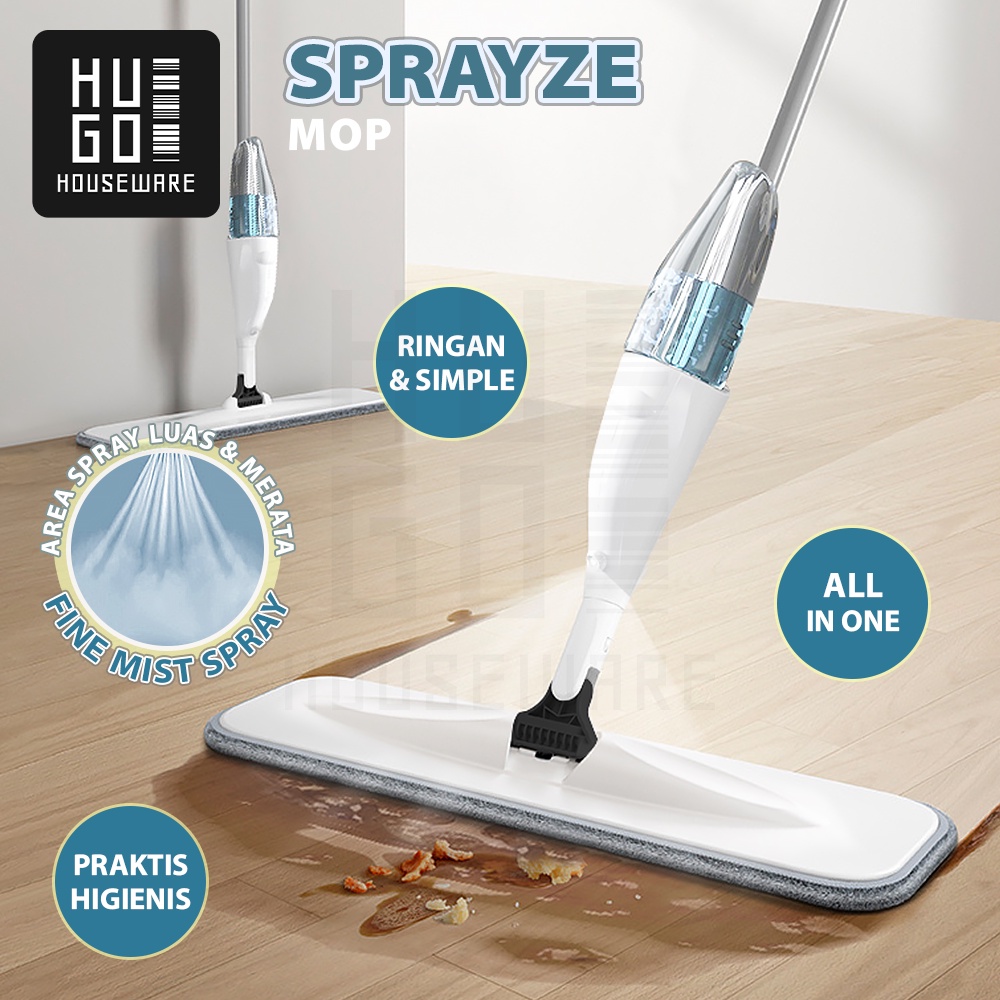 HUGO Alat Pel Lantai Semprot Otomatis Spray Mop - Pel Lantai Ultra Mop Sprayze