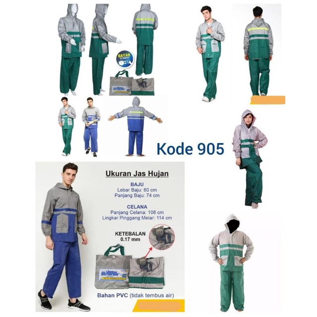 JAS HUJAN SETELAN//JAS HUJAN DEWASA//JAS HUJAN 905