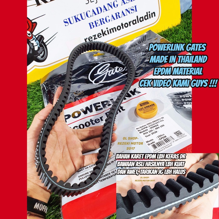 VAN BELT V BELT HONDA VARIO 150 PCX 150 LOKAL ASLI ORI GATES THAILAND
