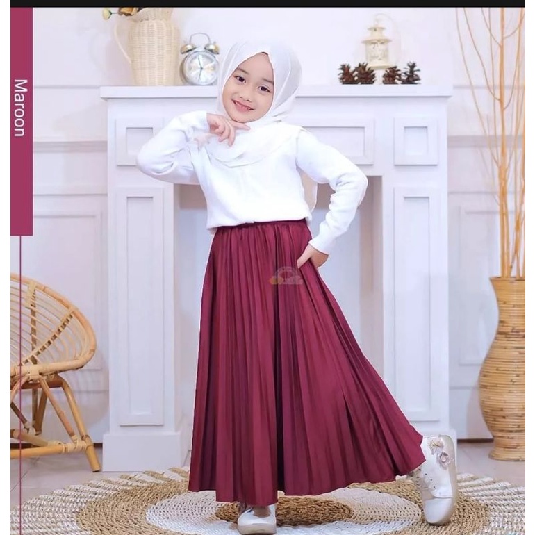 ROK PLISKET PREMIUM ANAK USIA TK(4-6thn)