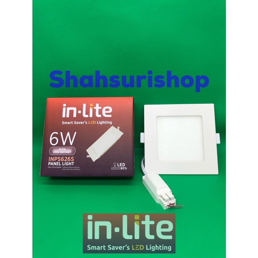 LED PANEL INLITE IN-LITE 6W 6 W 6WATT KOTAK INPS 626S