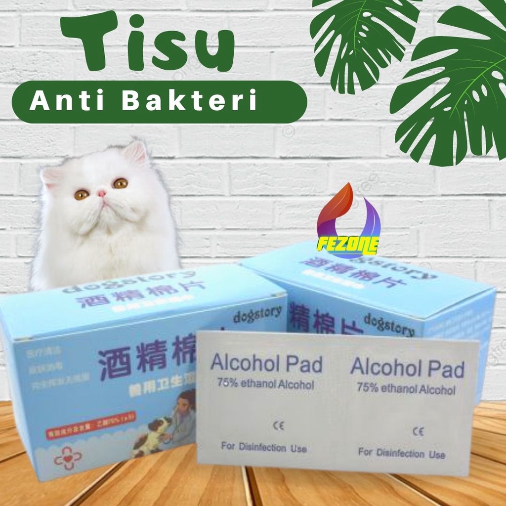 Tisu Basah Kucing Anjing Grooming Hewan Murah Handuk Tissue Tissu Wipe Perawatan FEZONE