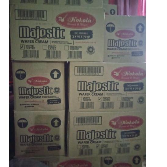 

Discount Today wafer cocola majestic white coffee 1 karton isi 30 pcs gas !!