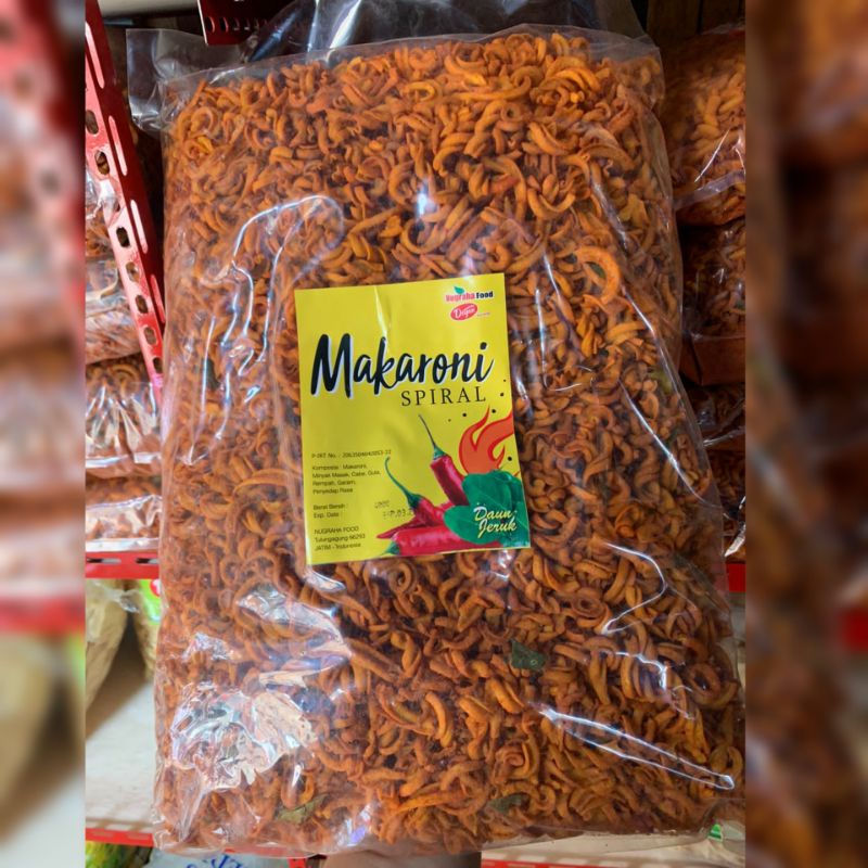 

Makaroni Spiral Pedas Daun Jeruk 1 KG