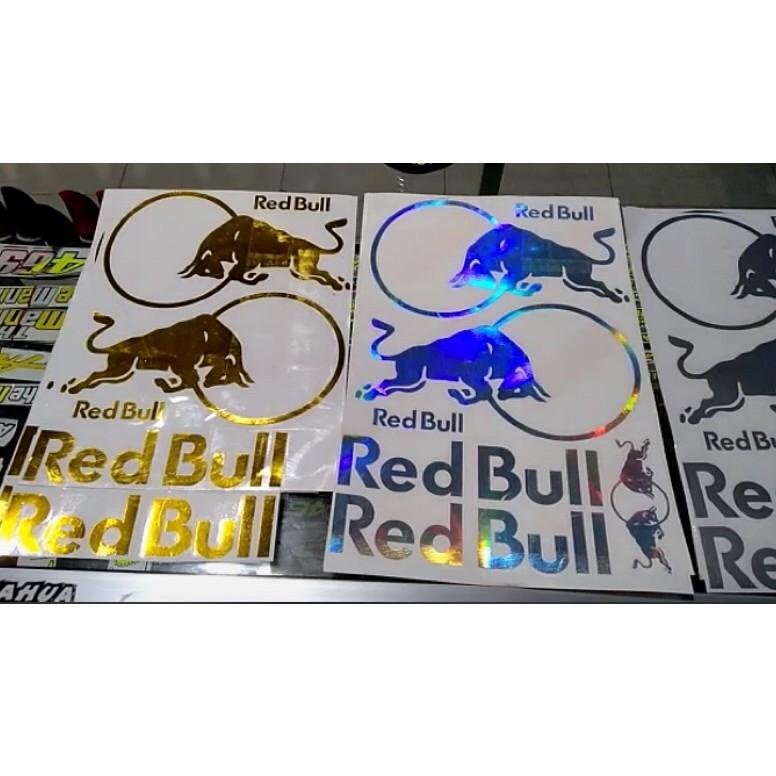 AMP.18Oc22ᴶ– Sticker helm redbull set murah kyt tt course nfr stiker red bull cutting helm