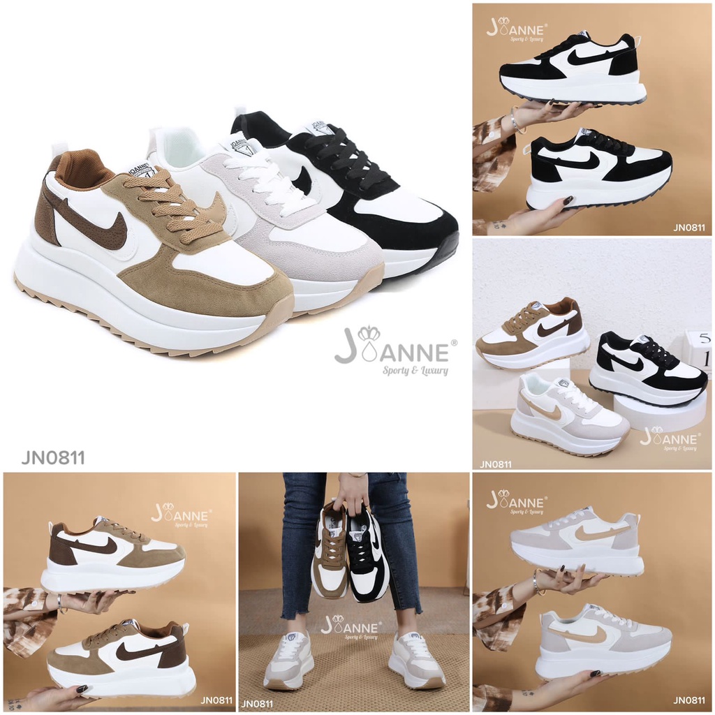 JOANNE Highsole Sporty Sneakers Shoes #JN0811 ORIGINAL