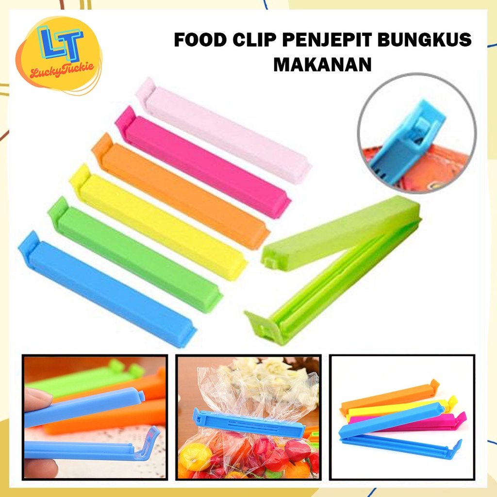 FOOD CLIP PENJEPIT PLASTIK KEMASAN MAKANAN RINGAN / CLIP PENYEGEL PLASTIK SNACK MAKANAN RINGAN