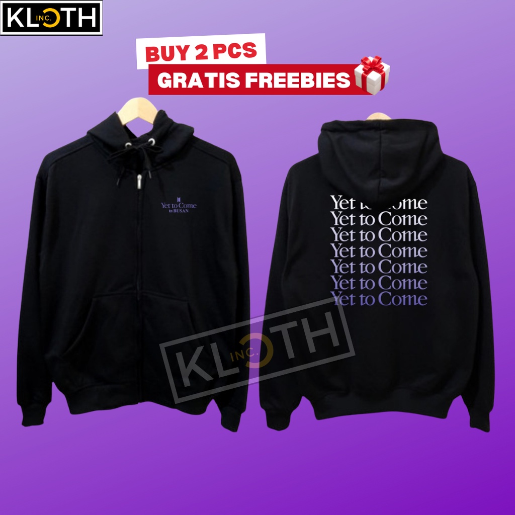 [NEW] Hoodie Zipper BTS Busan Yet to Come Cotton Fleece Premium Unisex