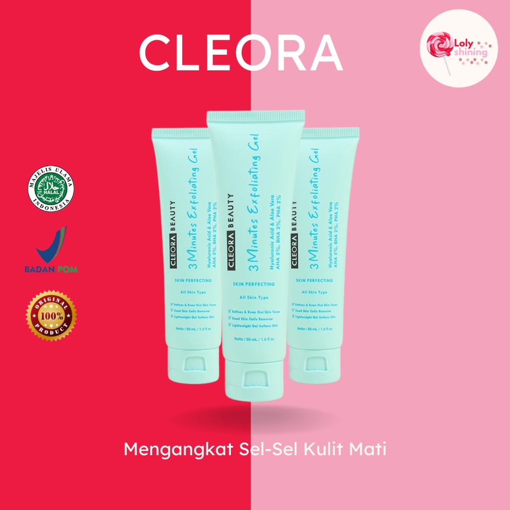 Jual CLEORA 3 Minutes Exfoliating Gel (100 ORIGINAL & BPOM) Shopee