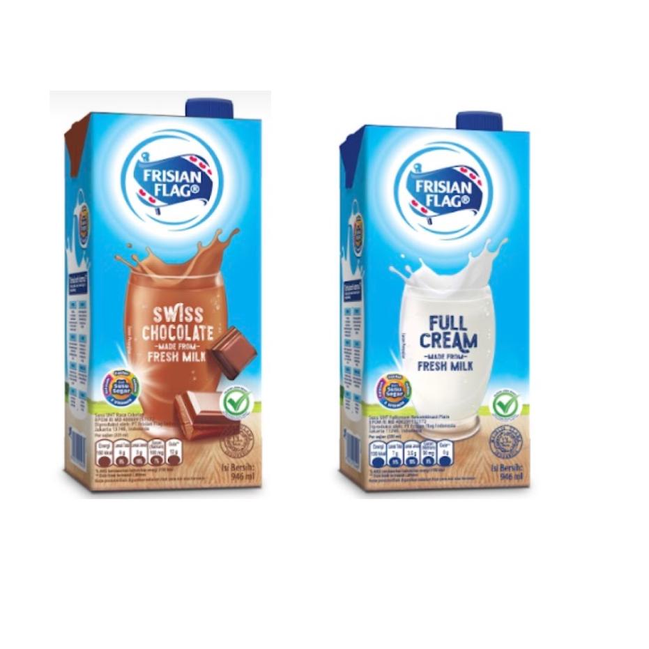 

10.10 Terlaris Frisian Flag Susu UHT Full Cream 946 ml + Frisian Flag Susu UHT Swiss Chocolate 946 ml buruan