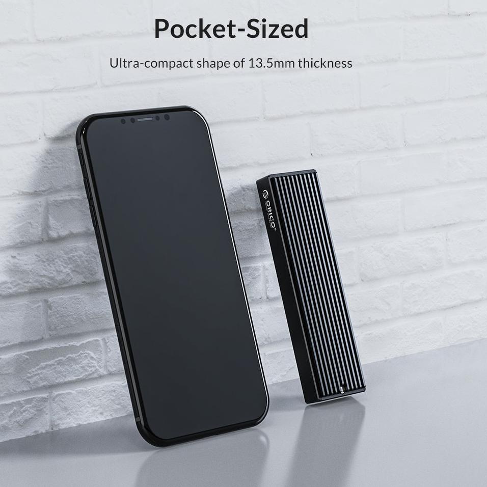 Langsung Kirim Orico M.2 NVME Case Enclosure USB C Gen2 10Gbps PCIe SSD M2 SATA NGFF 5Gbps SSD