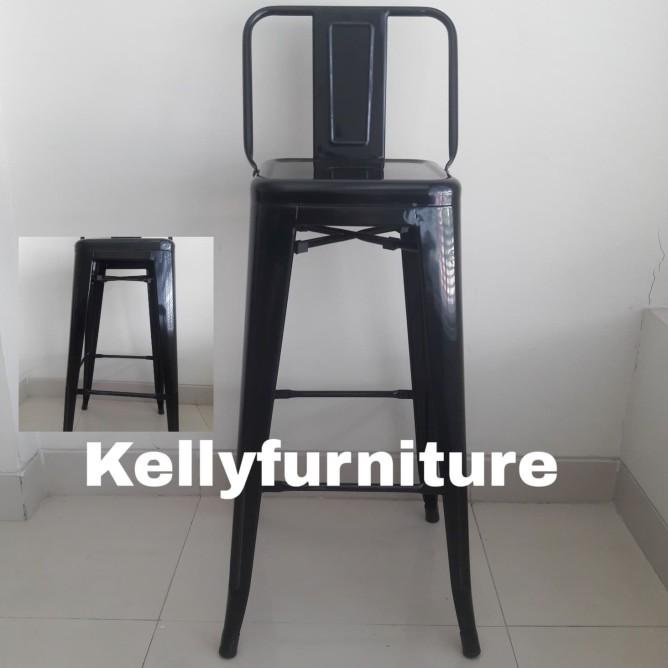 Kursi Tinggi Cafe/Bar Stool Tinggi 75Cm/Kursi Tolix