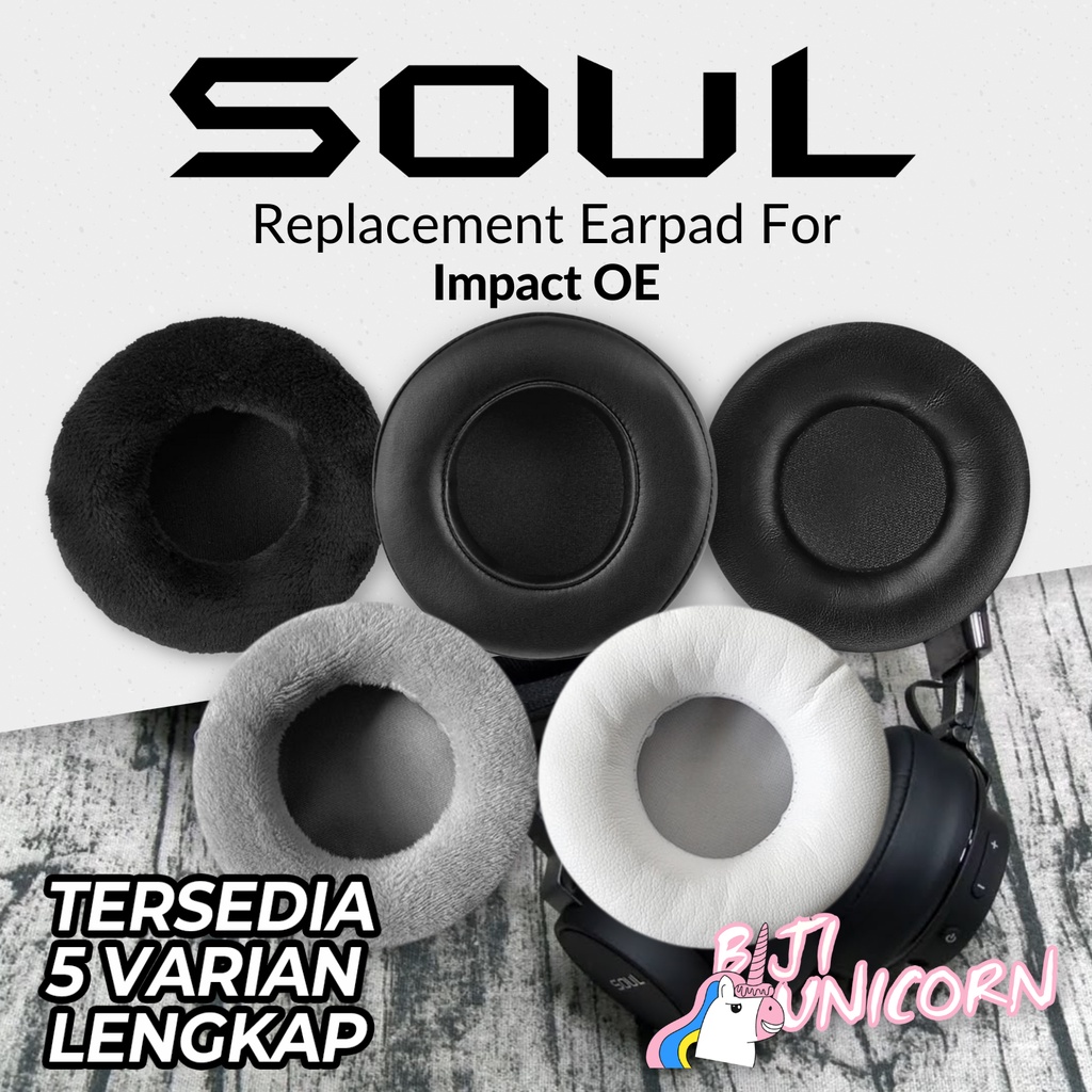 Earcup Earpad Ear Cushion Soul Impact OE Wireless Headset Busa Bantalan Foam