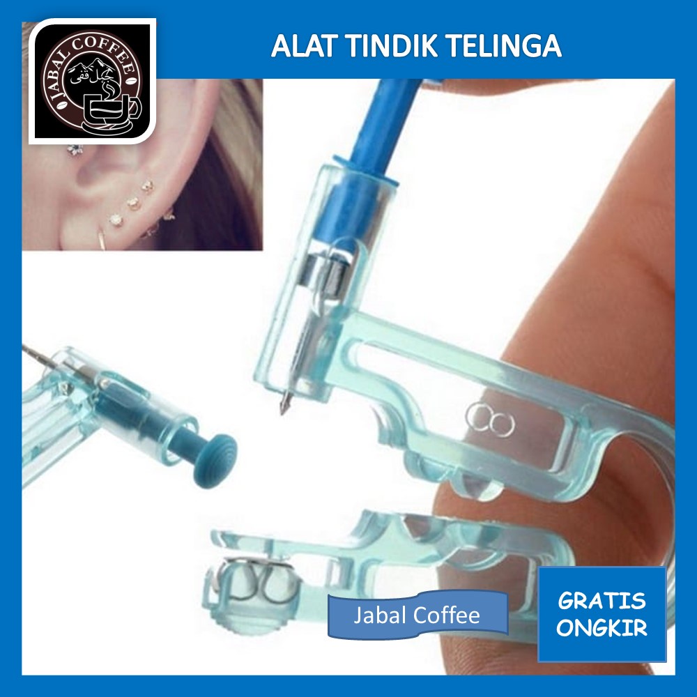 Alat Tindik Stainless Steel / Alat Tindik Telinga / Tindik Sekali Pakai