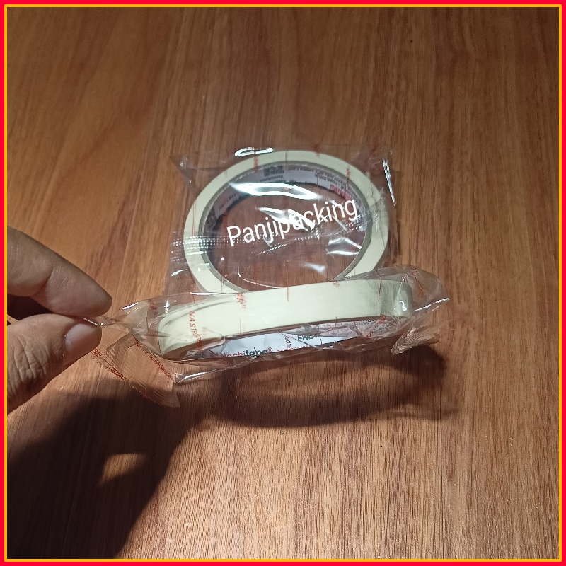 

Lakban Kertas Nachi 12mm x 20yard Masking Tape Solasi 1/2 - 0.5 inchi Original