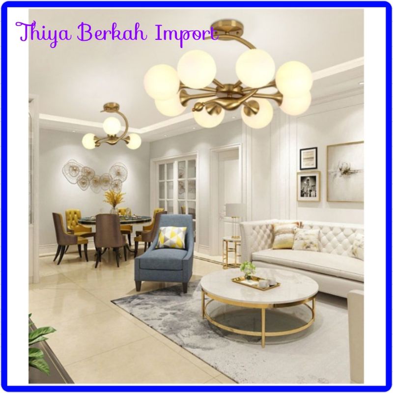 Berkah Import Nordic Lampu Gantung Atmosfer High-End Hall Lampu 2022 Baru Kamar Tidur Lampu Ruang Ma