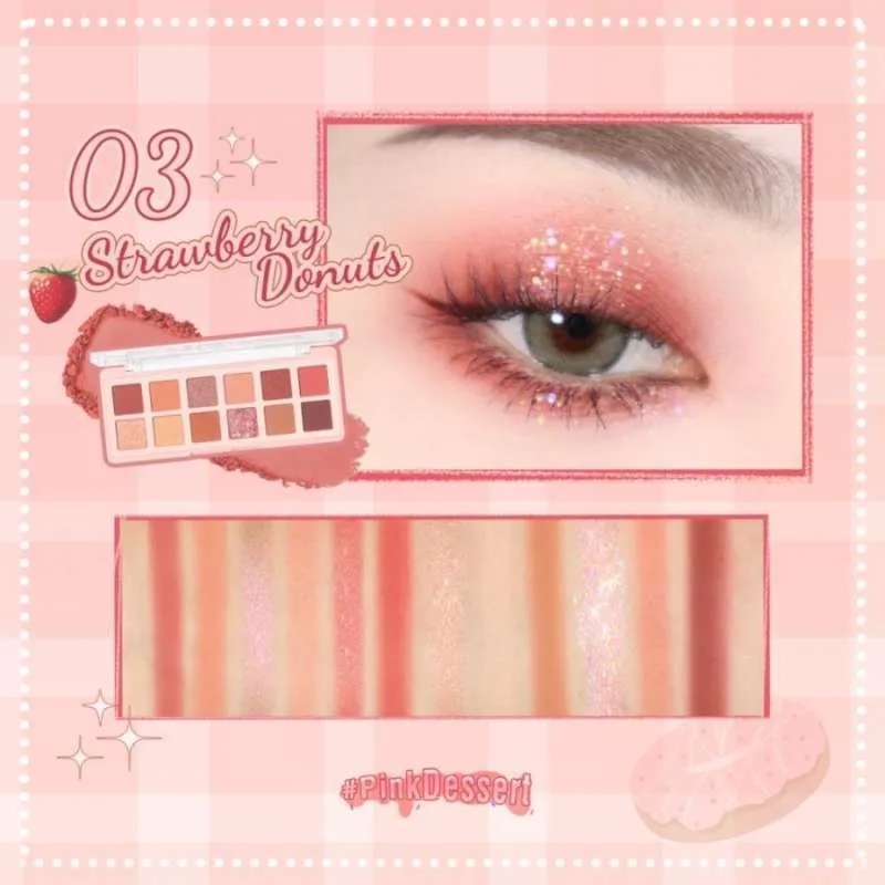 PINKFLASH PinkDessert 12 Shades Eyeshadow Palette