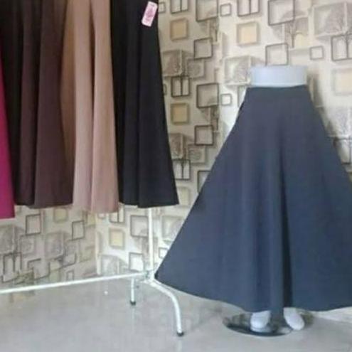Sale Terbatas Rok JERSEY Payung Polos Panjang Jumbo Dewasa
