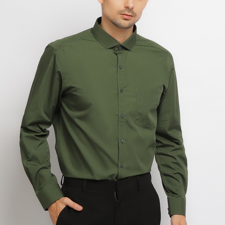 CARLOS MORENO - Kemeja Polos Katun - SKPL | Kemeja Formal | Kemeja Polos Pria | Kemeja Polos Slim Fi