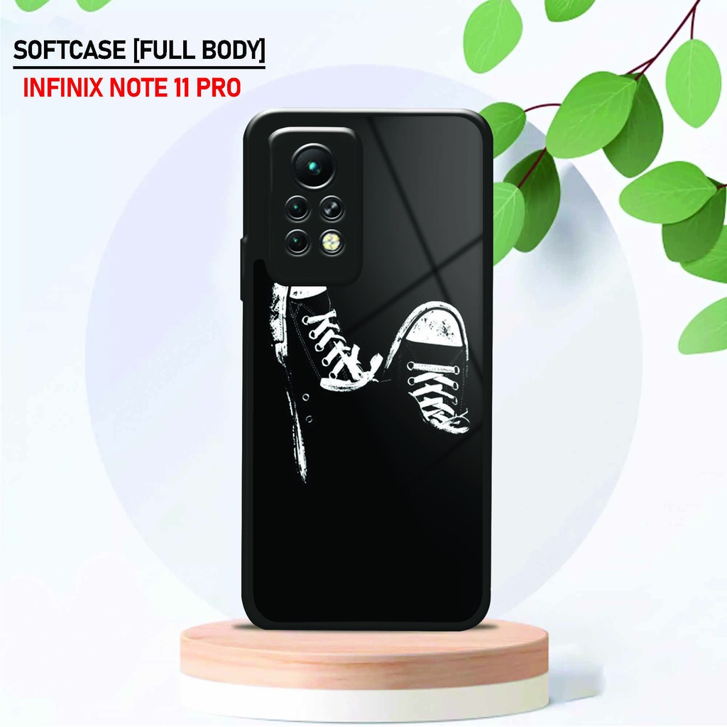Softcase Kaca Infinix Note 11 Pro - Hardcase Glossy Infinix Note 11 Pro - Fashion [ Aesth Shoes 1 ] 