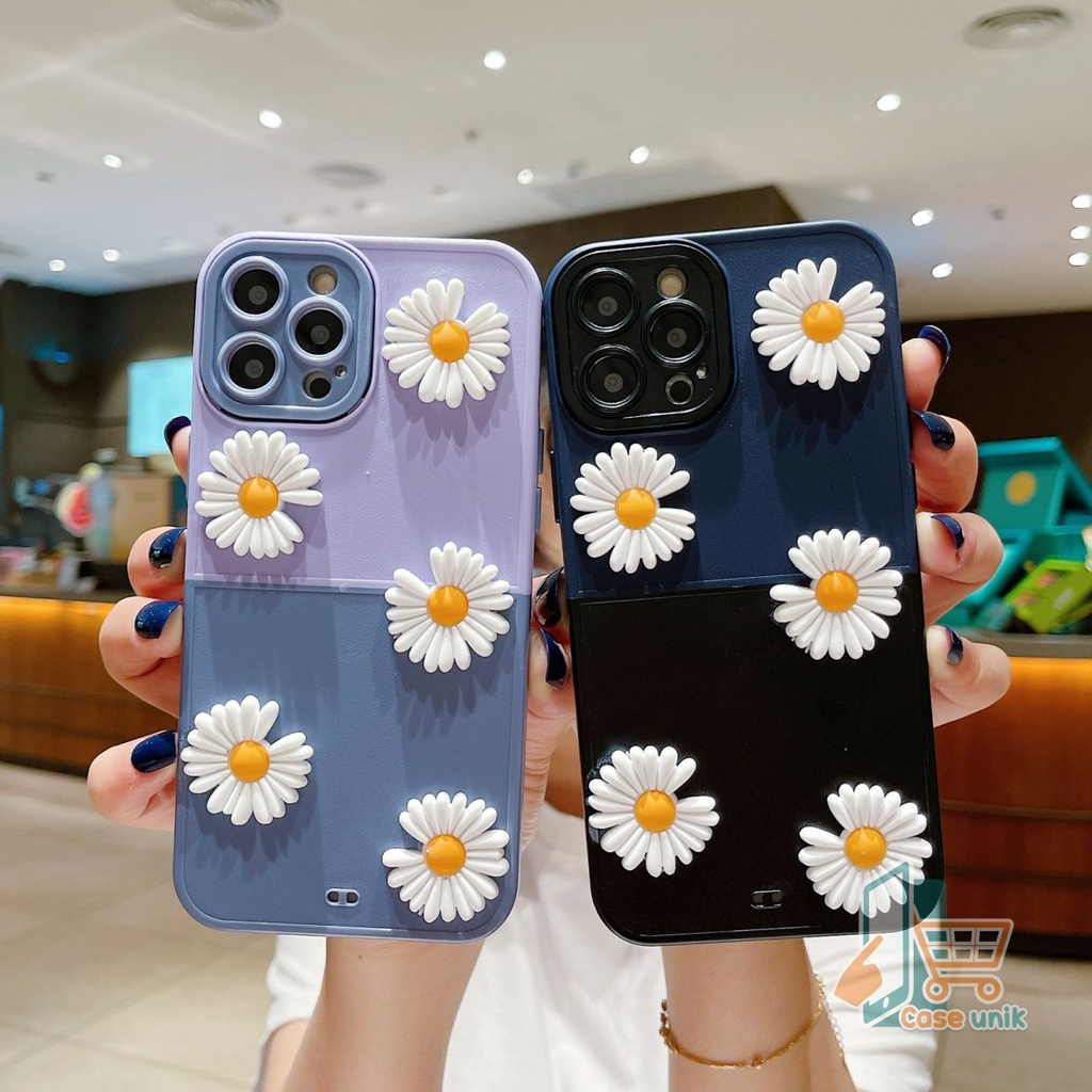 CASE FYP 2IN1 BUNGA DAISY 3D FOR VIVO Y16 Y35 2022 Y22 V25 5G V25E V25 PRO CS4846