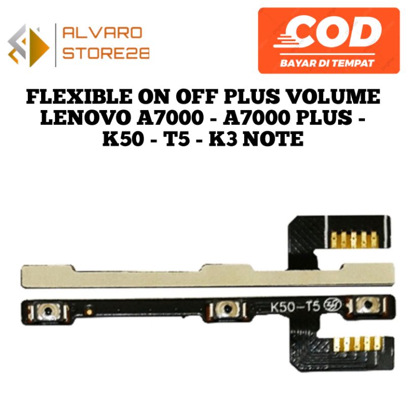 FLEXIBLE ON OFF PLUS VOLUME LENOVO A7000 - A7000 PLUS - K50 - T5 - K3 NOTE - FLEX LNV