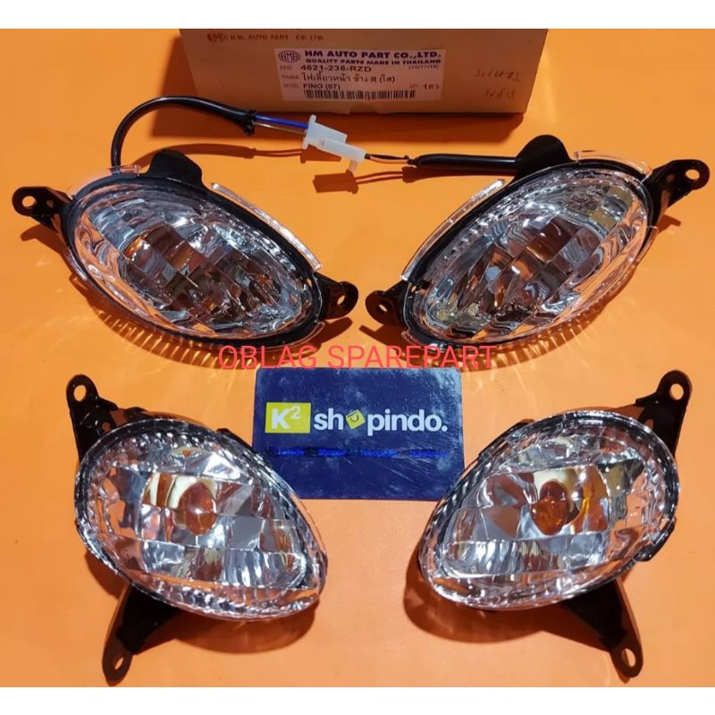 REFLEKTOR LAMPU SENT DEPAN FINO KARBU