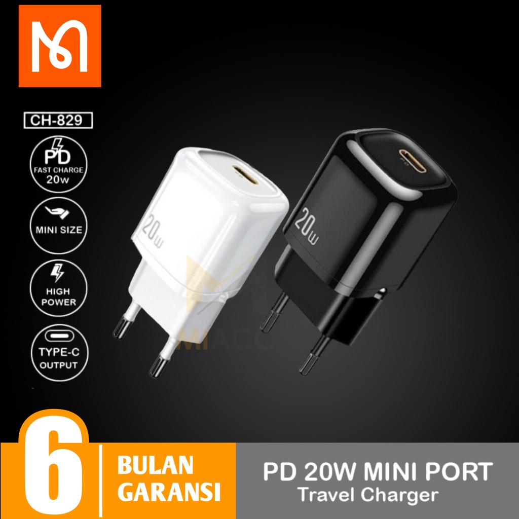 MCDODO CH-8291 KEPALA CHARGER PD USB TYPE-C FAST CHARGING IPHONE 12