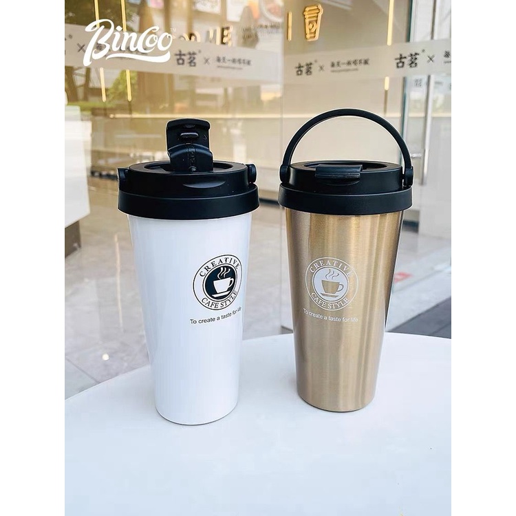 Tumbler  Termos Botol Minum Tahan Panas Untuk Kopi Dan Teh Botol Minum Anti Panas Free Stiker 3d (4pcs) Stainless Sus 304