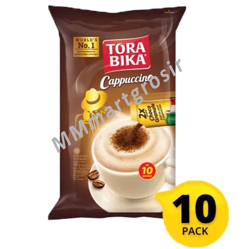 Tora Bika Cappuccino / Kopi Cappuccino / Kopi Serbuk / Isi 10 Sachet