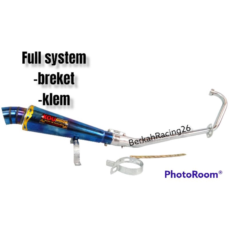 knalpot racing kou bluemon satria fu karbu