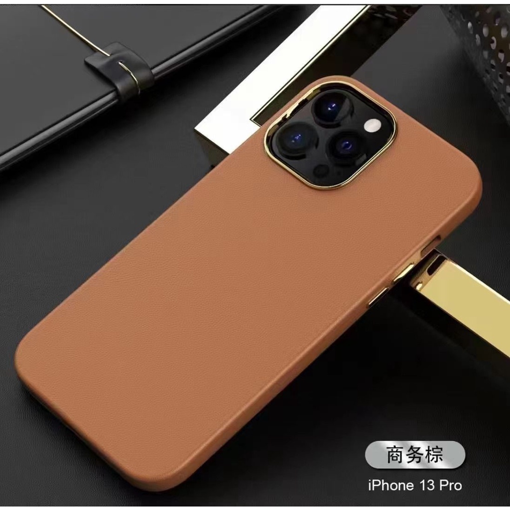 Leather Case CHROME CAMERA Iphone 14 PROMAX 14 PRO 14 MAX / PLUS 13 PROMAX 13 PRO 13 1:1 High Copy High Quality Case Leather