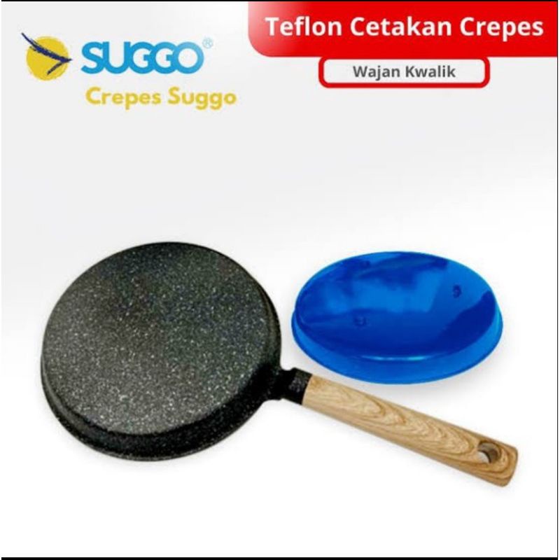 (ADL) MEDAN CETAKAN KULIT RISOL LUMPIA/TEFLON CREPES  PAN SUGGO 22CM TEFLON MEDAN
