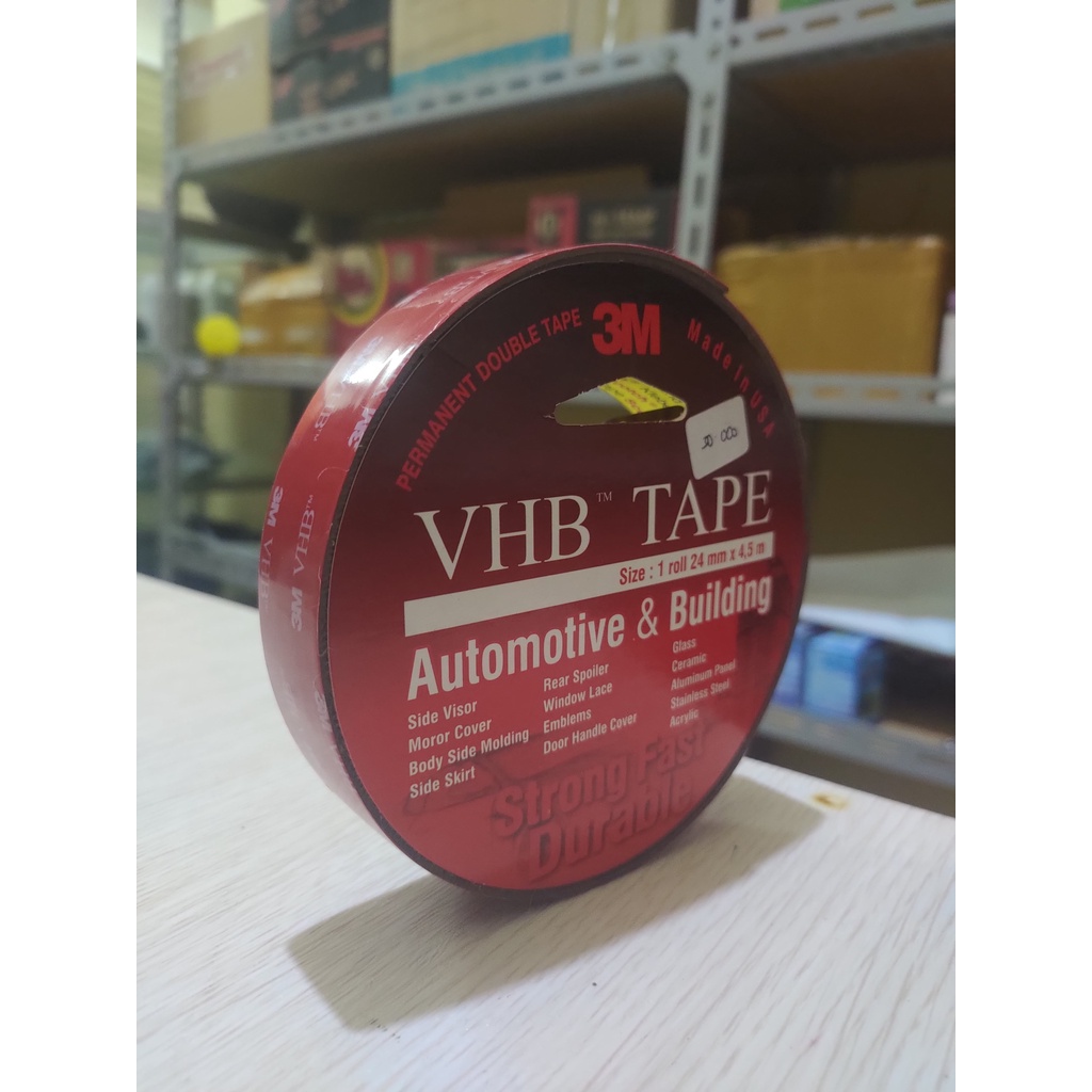 Jual DOUBLE TAPE 3M VHB 1" X 4.5M DOUBLE TAPE FOAM VHB 1" 24MM | Shopee ...