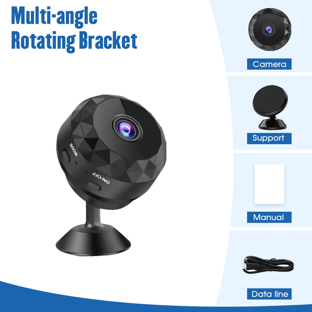 Kamera pengintai wifi outdoor jarak jauh lewat hp mini kecil outdoor waterproof indoor wifi mini tan